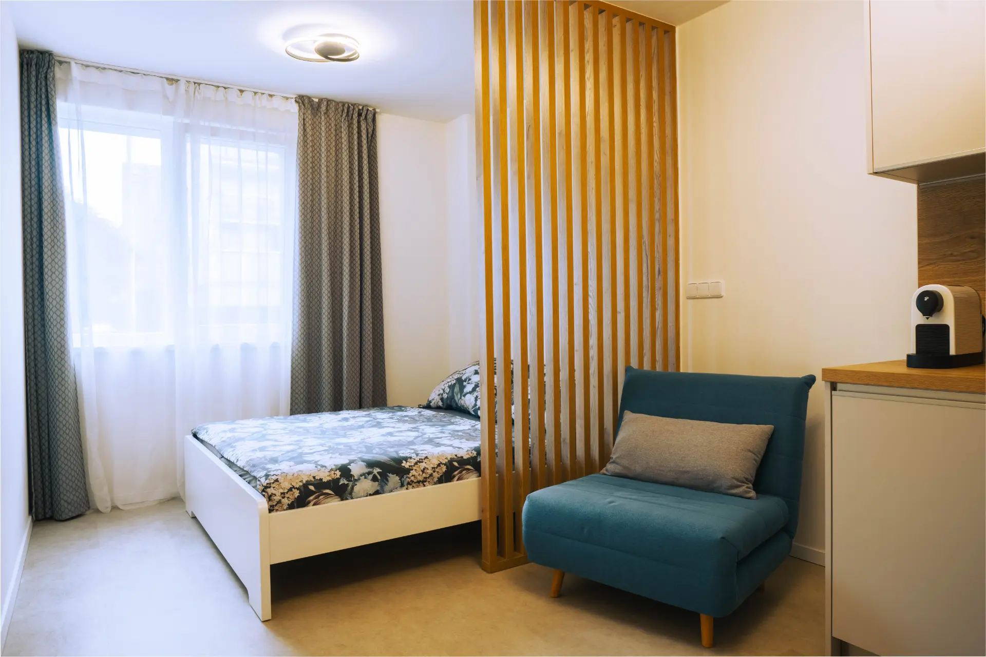 Relax after a long day in the city, Osada apartments in Prague provide excellent access to everywhere in the city while being located in a quiet location.
